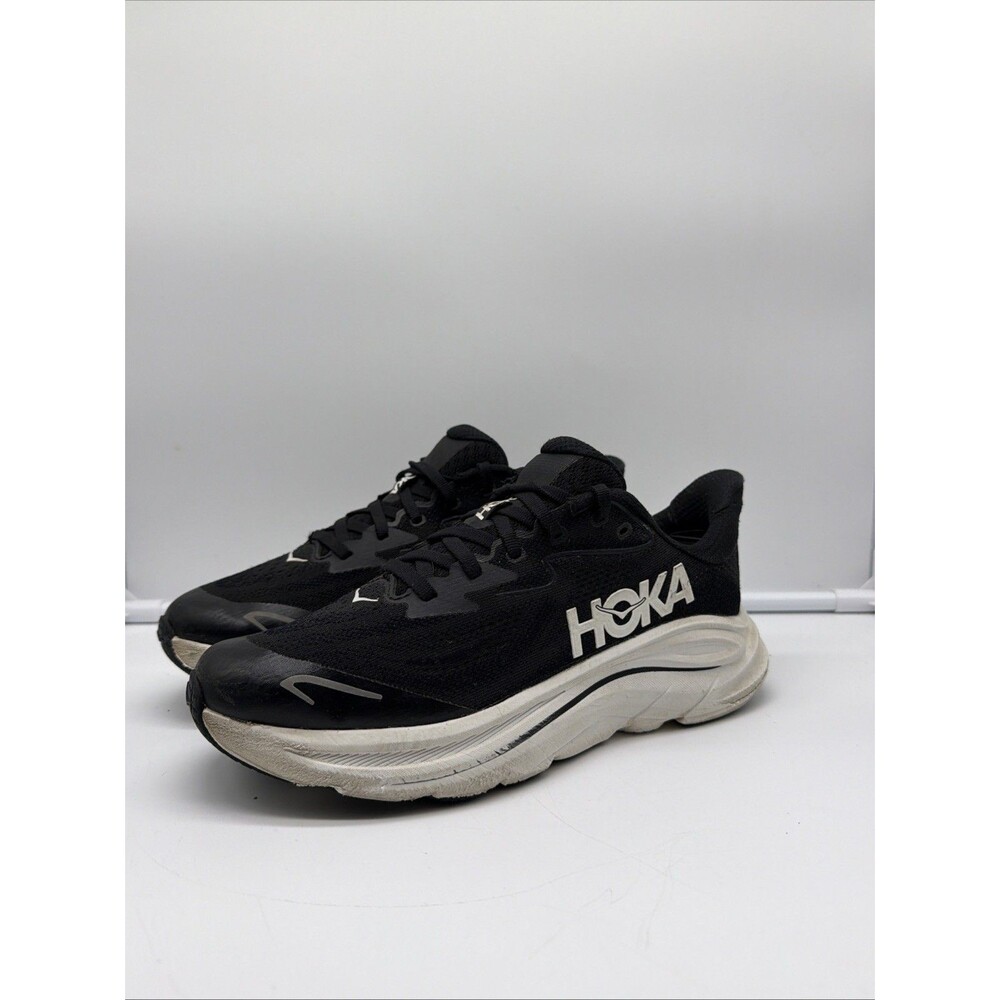 Hoka One One Clifton 10 Big Kids 6 Black Running Shoe Sneaker Youth Boys Girls